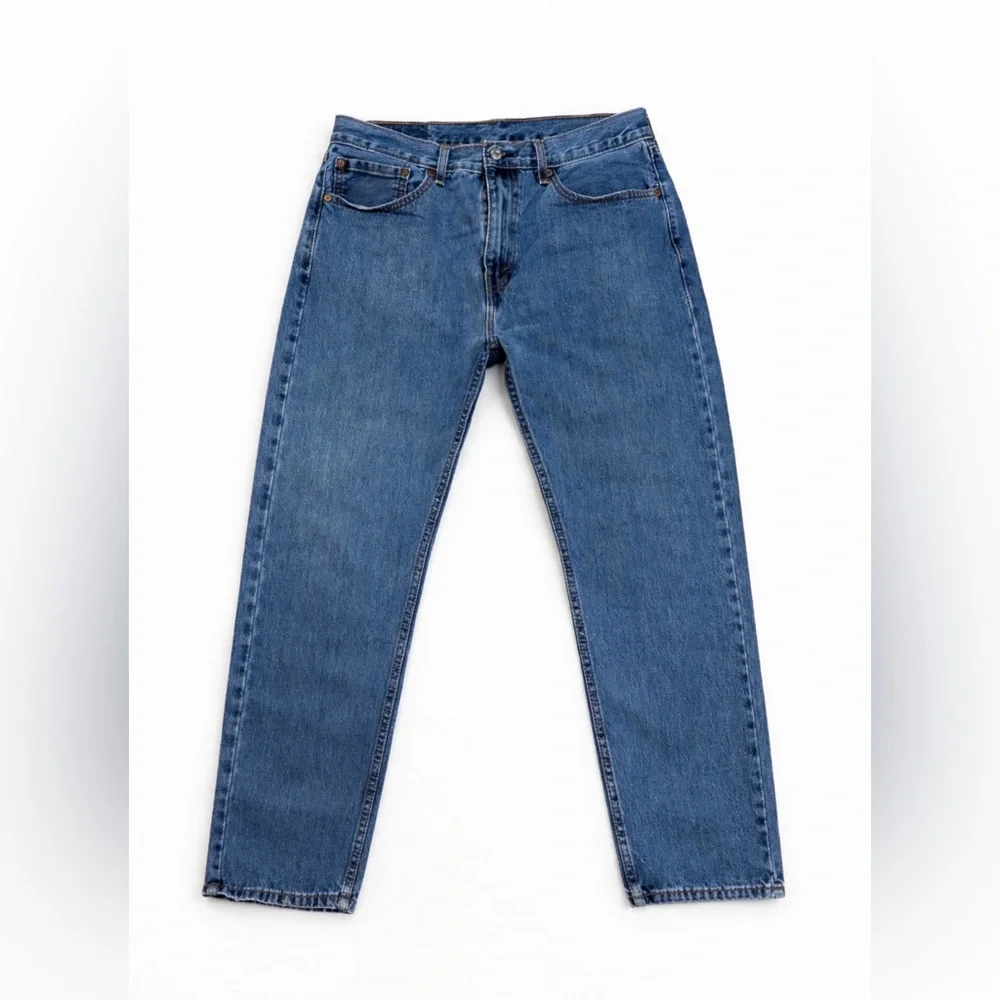 Levi’s 505 Jeans Men 36x26 Blue‎ Regular Fit Straight Leg Classic Denim